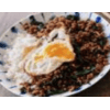 Pad kra pao Neua (Rund spicy)