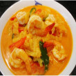 Curry met Scampi